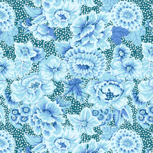 CLGP003.BLUE Floral With Dots