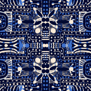 WKC017.MIDNIGHT Indigo Labyrinth