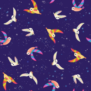 PWKT053.XVIOLET Midnight Owls